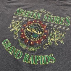 Vintage 90s Michigan Spartan Stores Grand Rapids Destination Shirt Size XL