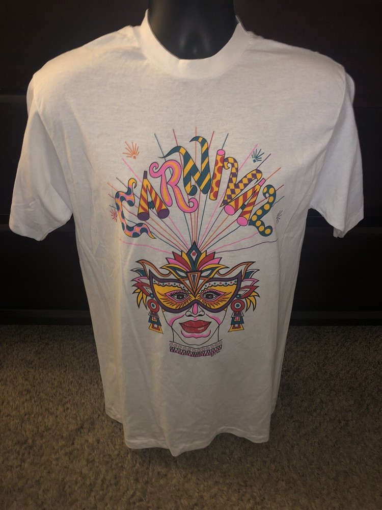 Vintage Carnivals Resort & Casino 1989 Shirt Adult Large White Single Stitch