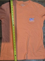Vineyard Vines T-Shirt Mens M Orange Pocket Whale Logo Graphic Crewneck Cotton