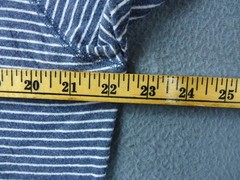 Faherty Cloud Cotton Henley Shirt Men Large Striped Blue Pima Cotton Long Sleeve