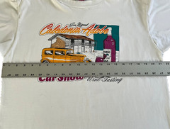 Vtg. 90s Caledonia Adobe San Miguel Car Show Wine Tasting T-Shirt XL Oneita USA