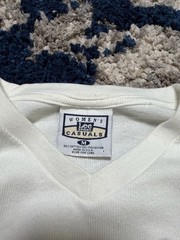 Vintage 90s Lee Sport Casuals Atlanta Braves Embroidered Logo White T-Shirt