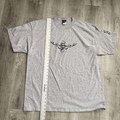 Year Of The Dragon Shirt Mens 2XL Gray Tribal Dragon Tattoo Graphic Tee