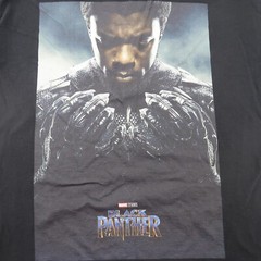 Marvel Comics Black Panther Movie T-Shirt Black Size L Nakia Poster