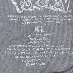 Pikachu Pokemon Mens XL Shirt Graphic Gray Poke Ball Retro Short Sleeve