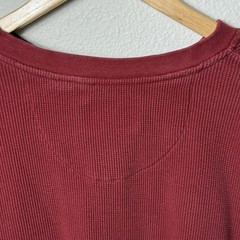 Men’s Long Sleeve Thermal Henley Size XL Cotton Heavyweight Knit RedHead Outdoor