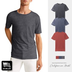 Mens Vintage T Shirts Burnout Tee Soft Faded Short Sleeve Casual Crewneck Basic