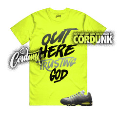 Air Max 95 Big Bubble Neon Yellow Black Cool Grey OG 2026 T Shirt Match TG