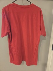 Next Level Apparel XL Red #BROKE Graphic Print Crew Neck Short Sleeve T-Shirt