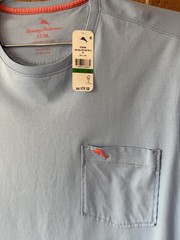 Tommy Bahama Light Sky New Bali Skyline Crew-Neck Long Sleeve Pocket Shirt LT