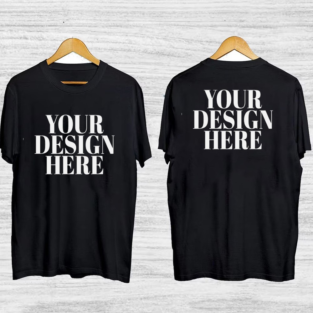 T-shirt printed according to customer’s request double sided printed shirt