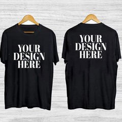 T-shirt printed according to customer’s request double sided printed shirt
