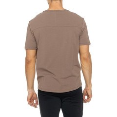 Kenneth Cole Active Tech Crew Neck Short Sleeve T-Shirt UPF 50+ Brown Sz M