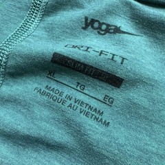 Nike Shirt Dri-Fit Yoga Mens XL Green Training Slim Fit DN4314-077 Activewear