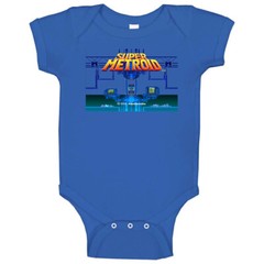 Super Metroid Snes Retro Video Game Baby One Piece
