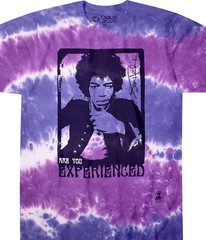 Jimi Hendrix Scuse Me Tie-Dye T-Shirt Liquid Blue