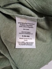 George Mens Size S (34-36) V Neck Olive Green Short Sleeve T-Shirt NWOT