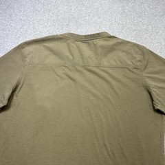 Kuhl Bravado Shirt Mens Large Khaki Wildfibre Cotton Short Sleeve Pocket Tee