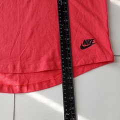 Nike M Rio Red Crew Neck T-shirt Bonded Chest Pocket Drop Cut Hem 100% Cotton