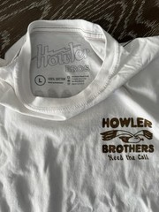 Howler Brothers T-Shirt Men’s Large Heed The Call Flocka Seagulls Storm White