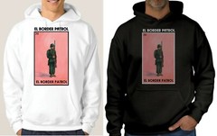 El Border Patrol T-Shirt Loteria Raglan Mexican Bingo Tee Hooded Gift for him