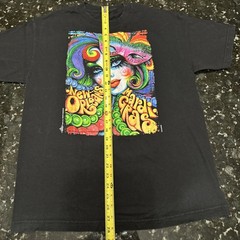 2014 Official Andrea Mistretta Mardi Gras Tee T Shirt Size M Black