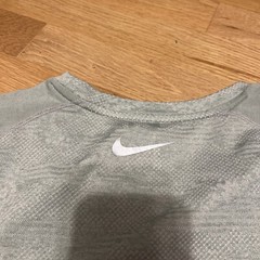 Nike Shirt Mens XL Grey Running Dri Fit Training Miler Camo Polyester Swoosh
