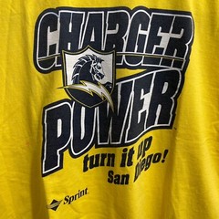 Vintage Chargers Power Sprint Promo Shirt Men’s Size XL Single Stitched