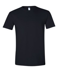 Gildan 64000 Softstyle First-Quality Ringspun Cotton T-Shirts Bulk Tees BLACK