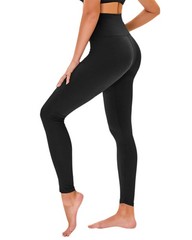 High Waisted Leggings for Women – No See Through Tummy Novelty Workout Yoga P…