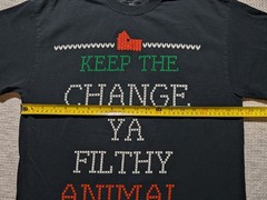 Home Alone Movie T-shirt Mens Medium Keep The Change Ya Filthy Animal Holiday