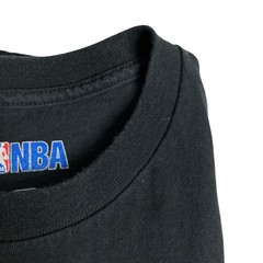NBA Miami Heat Basketball Shirt Mens Large Black Retro Logo Short Sleeve Cotton