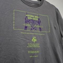 Uniqlo x Evangelion: 3.0+1.0 Thrice Upon a Time UT Graphic T-Shirt Size L Grey