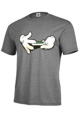 Cartoon Hands Rolling A Blunt T-Shirt Weed Assorted Colors Adult Sizes S-5XL