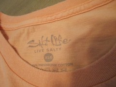 Salt Life “On Salt Time” Men’s Orange Pocket T-Shirt – Size XL WOW!!!!!