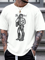 New Men’s Sexy White Tom of Finland Foundation Short Sleeve Cotton T-Shirt – Gay
