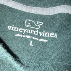 Vineyard Vines Regular Fit Men’s L Green Whale Logo Pocket Crew Neck Knit Tee