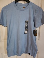 Gold Toe Short Sleeve T-Shirt Blue/Green Sz Small 100% Cotton Preshrunk – NWT