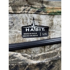Habit Long Sleeve Shirt Mens Camo Realtree Edge Hunting Top Large