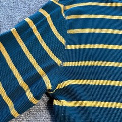 Foundry Shirt Mens Large Tall Blue Waffle Weave Long Sleeve Button Rib Cuff