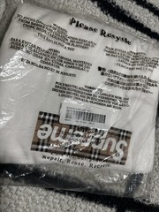 Supreme x Burberry White Box Logo Tee SZ Large SS22 NEW SEALED IN PLASTIC