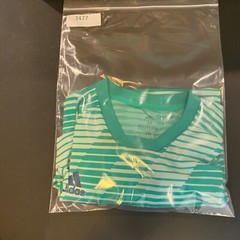 Adidas Shirt Men Medium Green Striped Soccer Tango English Jersey Climate CD8300