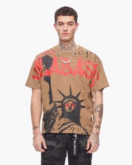 Valabasas Men Freedom Tee Khaki