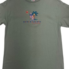 AristoKatz Palm Springs Cat Embroidered Tee Medium NWT Vintage