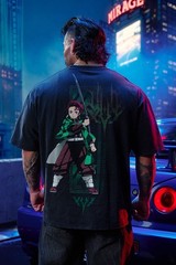 YOUNGLA-4266- DEMON SLAYER: KIMETSU NO YAIBA-CHARACTER TEES-NICHONIN SWORD – XL