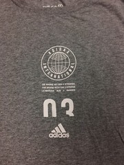 Adidas Shirt Mens Size XL Gray International 03 Go To Tee SS