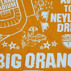 Y2K Go Big Orange Tennessee Vols Men’s Size 2XL Football College Sports T Shirt