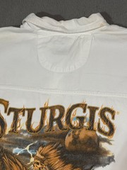 Sturgis Motorcycles Black Hills Rally Vtg 3D Skeleton Horse Tank Top T Shirt 5XL