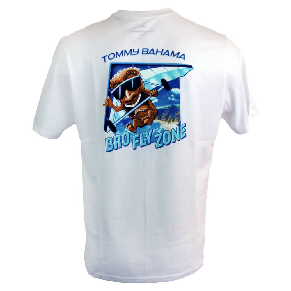 TOMMY BAHAMA White Bro Fly Zone T-Shirt NEW Large