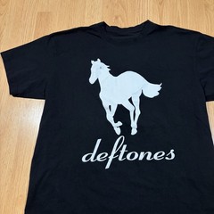Deftones White Pony Big Logo Black Tee Shirt Size Large Grunge Skater Y2k